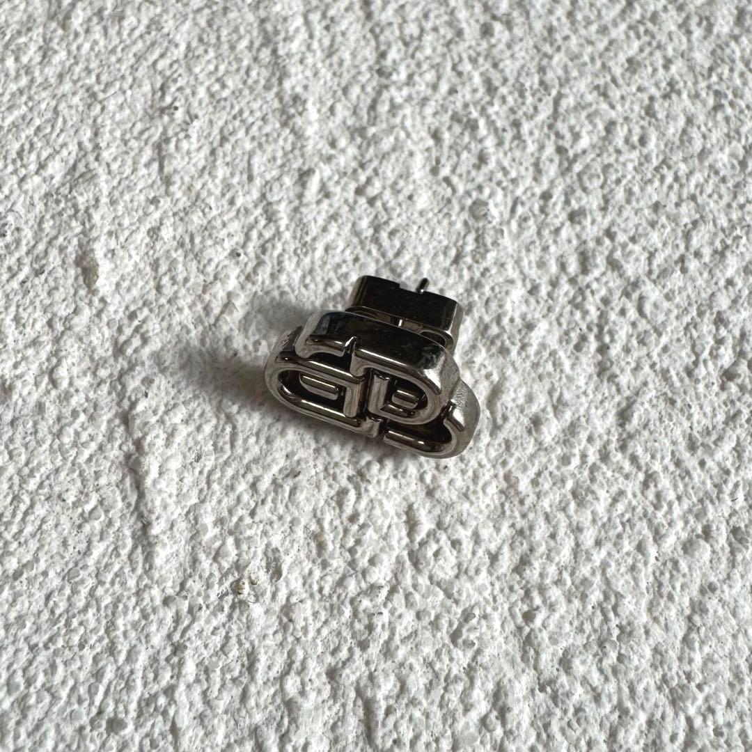 BALENCIAGA バレンシアガ BB ロゴ ピアス シルバー 片耳