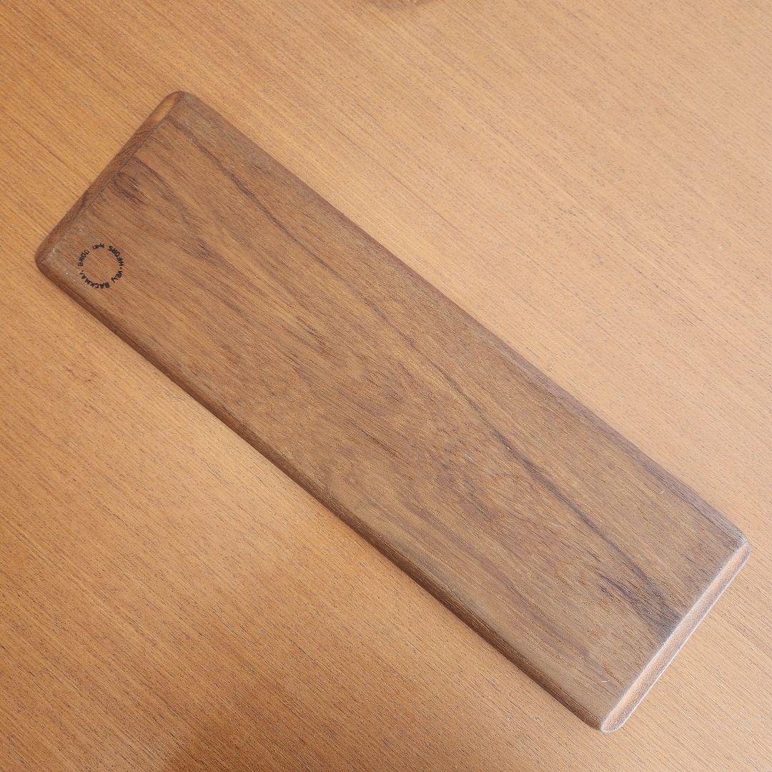 カイ・フランク　チークトレイ　スクエア　ブルー　プレート　三枚セット