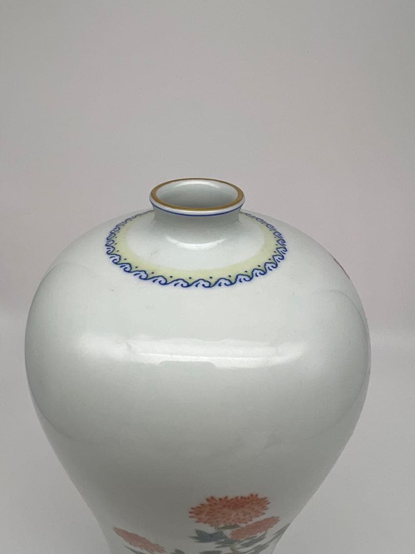 中国民国〜50年代の粉彩梅瓶唐物古美術品　江戸アンティーク骨董コレクション青磁