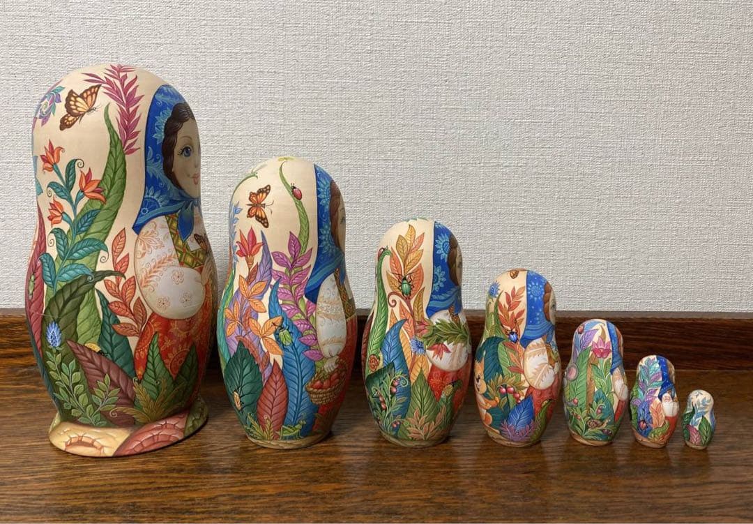 ロシア雑貨☆ファンタジーマトリョーシカ(7P)コブロフ工房