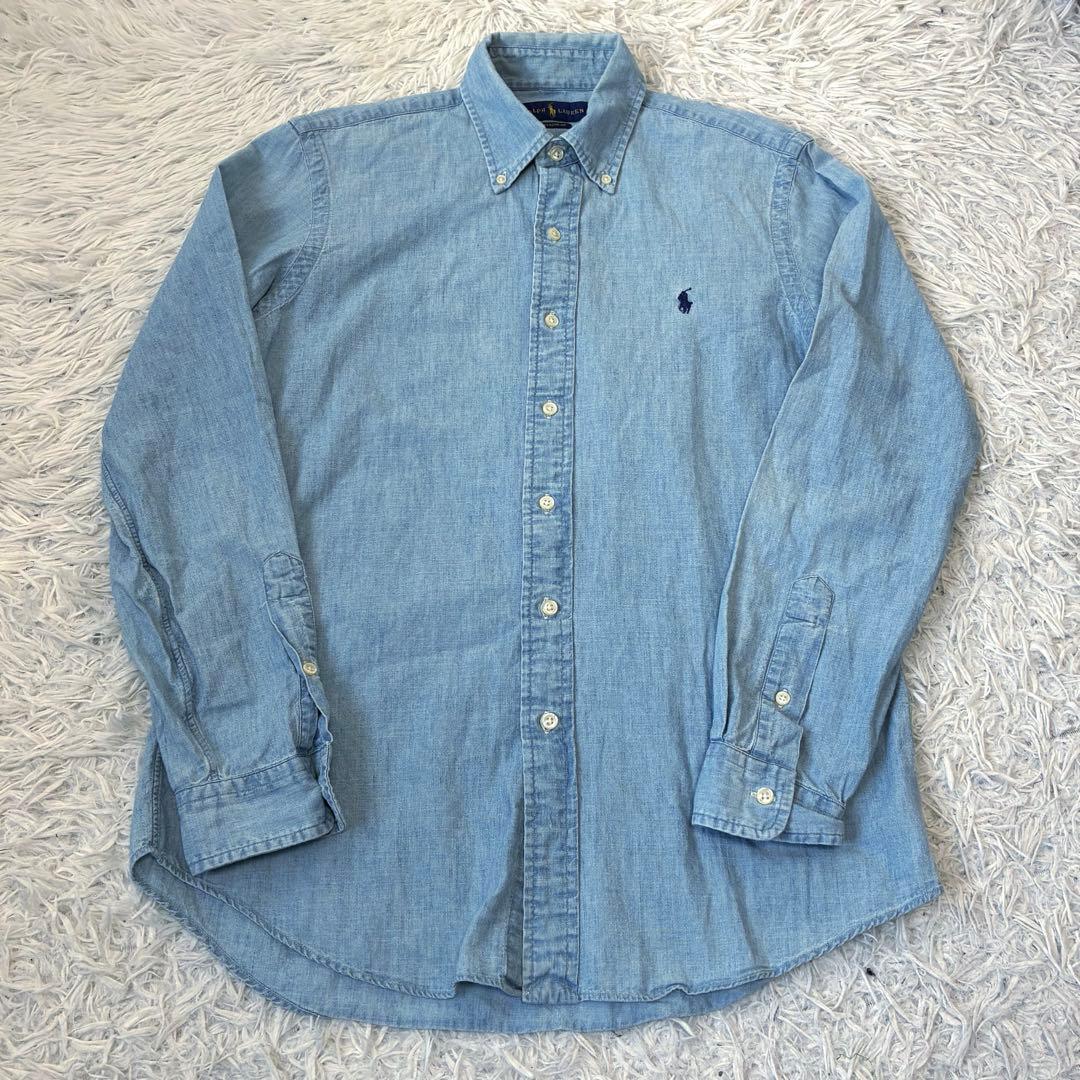 Ralphラルフローレン　シャンブレー　デニム　シャツ