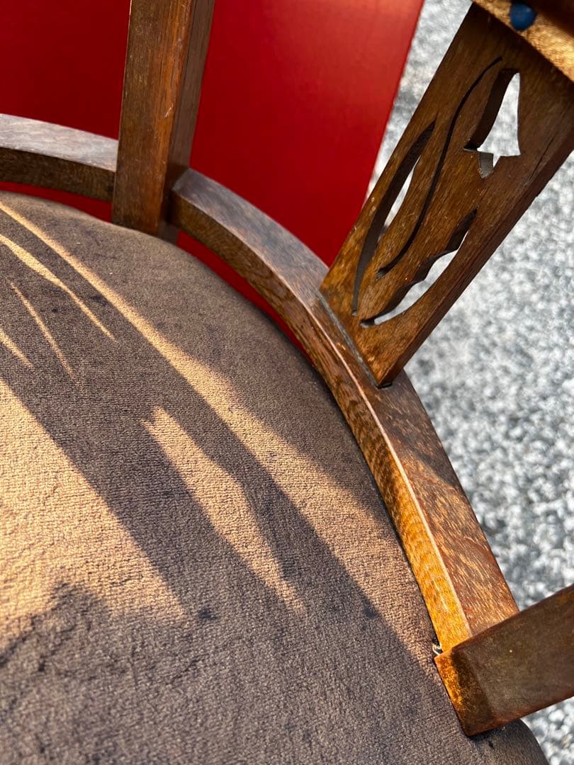 110アンティーク 大正時代 ドクターチェア 回転椅子 リペア歴無しオリジナル