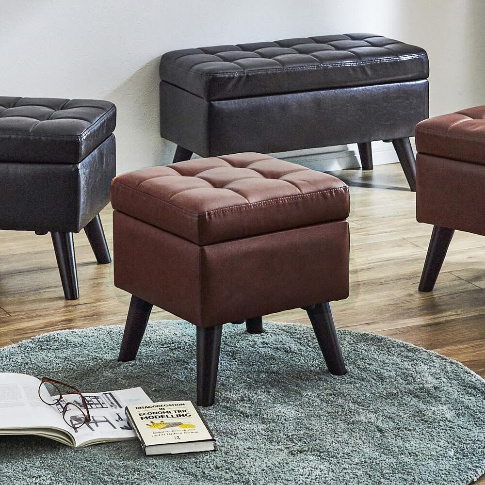 GTT ST　収納スツール　1個　ダイニングチェア　ブラウン（ライト系）