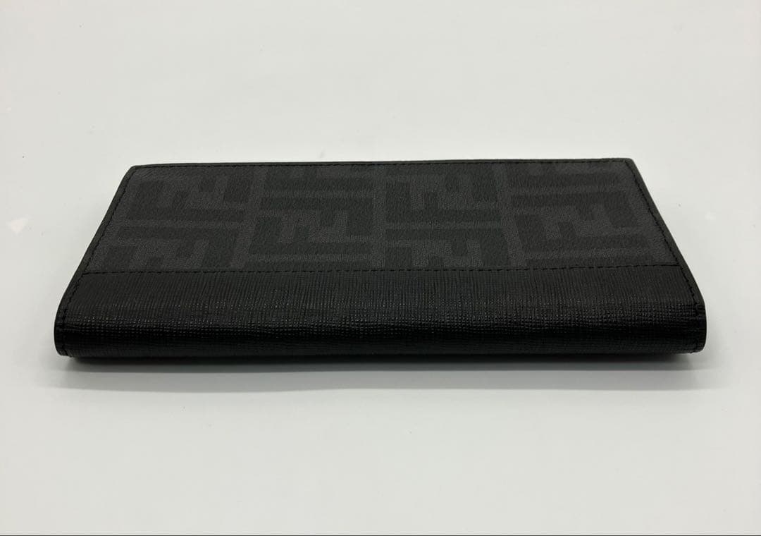 ⭐️ 極美品 フェンディ ズッカ FF 二つ折り 長財布 ブラック PVC 鑑定済