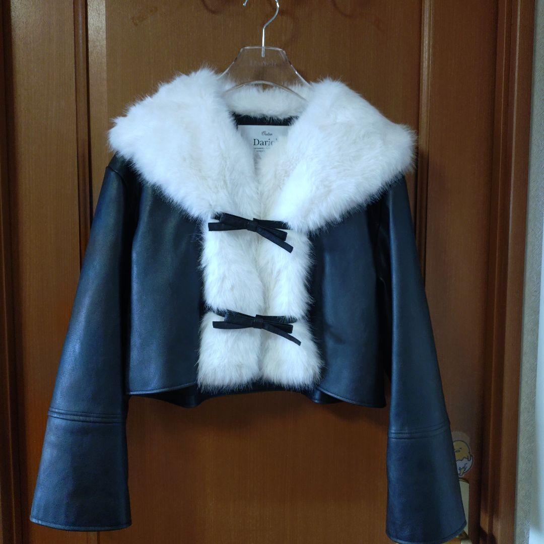 Darich ダーリッチ リボンベルトヴィンテージレザージャケット ブラック