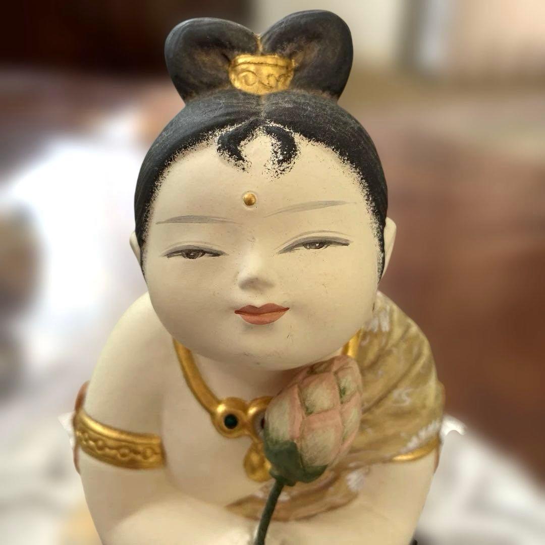 博多人形　梶原正二　花観音