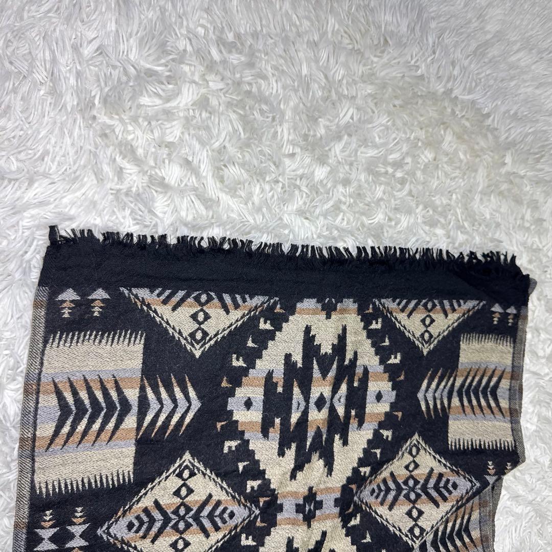 ☆【激レア旧タグ】RRL ウールスカーフ ネイティブ柄 ダブルアールエル☆