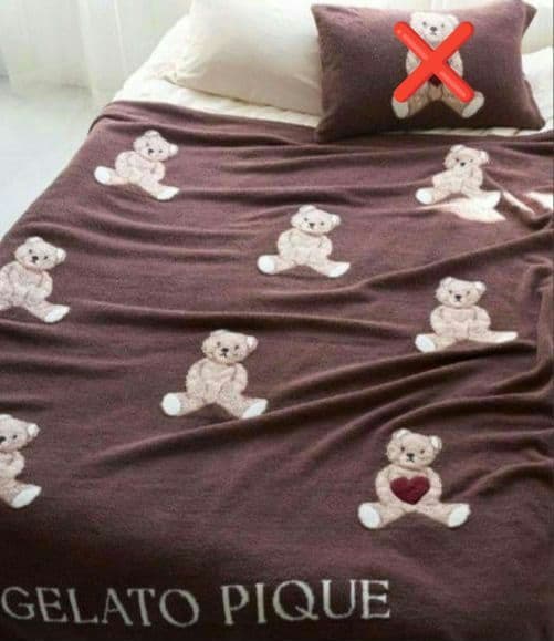 ジェラピケ　カバーGELATO PIQUE クマ　マルチカバー