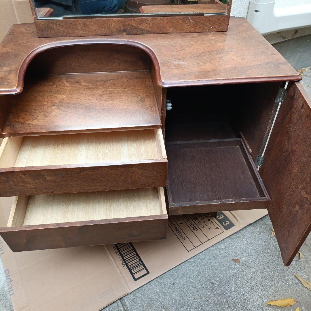 姿見鏡台　ドレッサー　日本板硝子　ハイミラー　ヴィンテージ　昭和レトロ