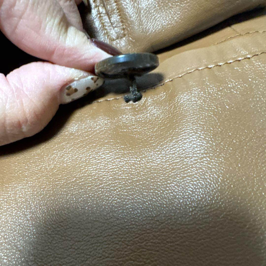 【大きいサイズ】23区 ラムレザージャケット キャメル オンワード樫山サイズ46