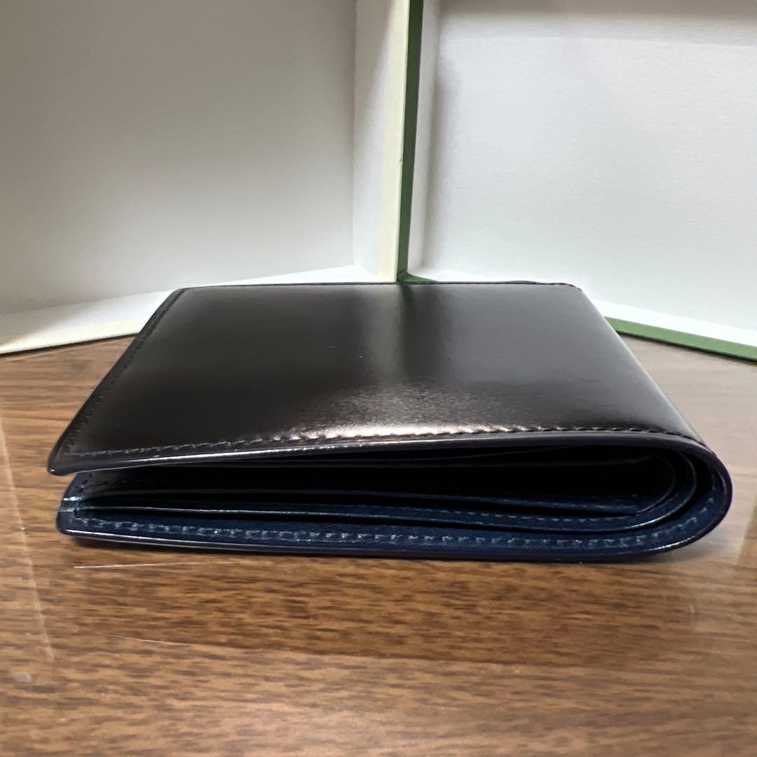 キプリス　コードバン　財布　二つ折り　カード札入れ