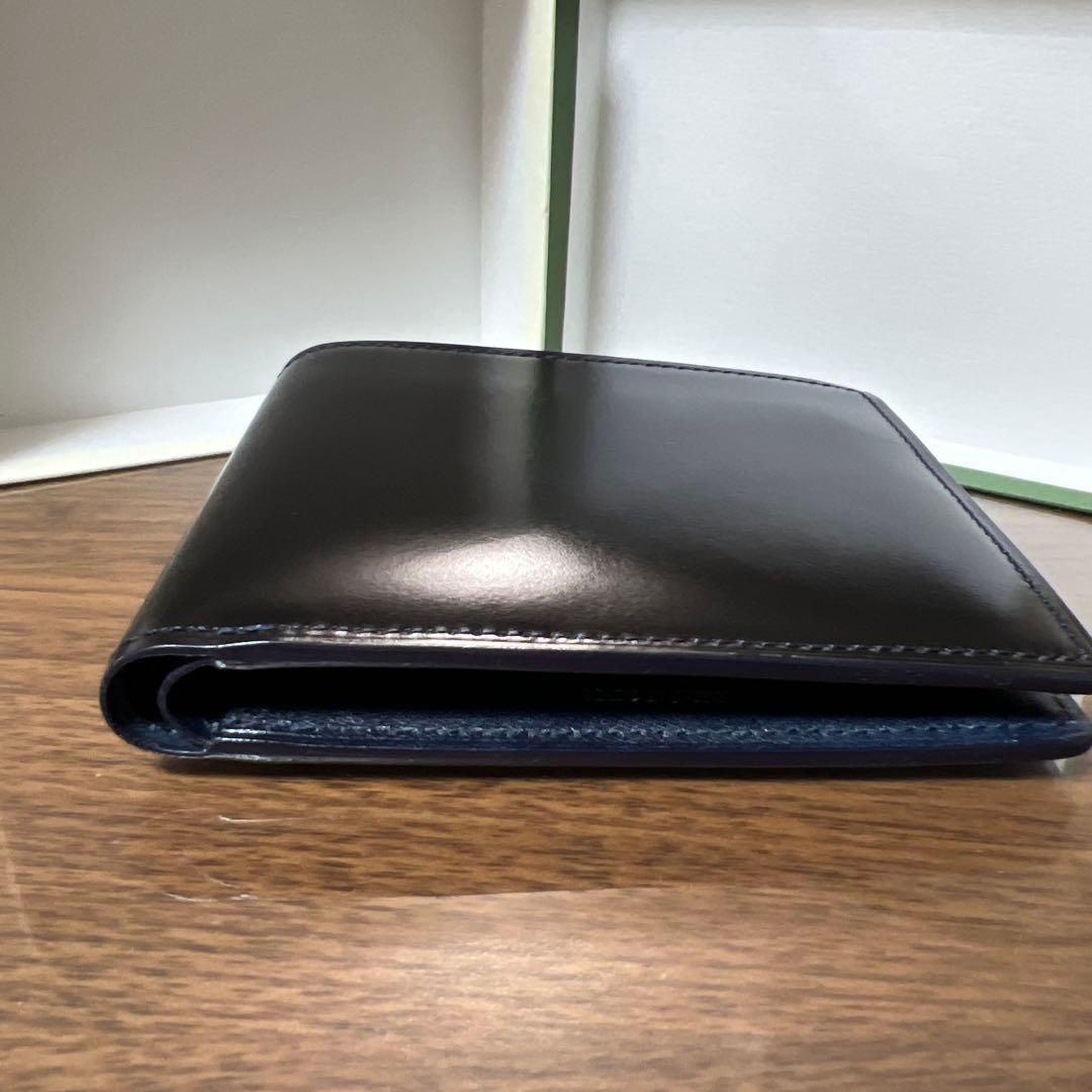 キプリス　コードバン　財布　二つ折り　カード札入れ