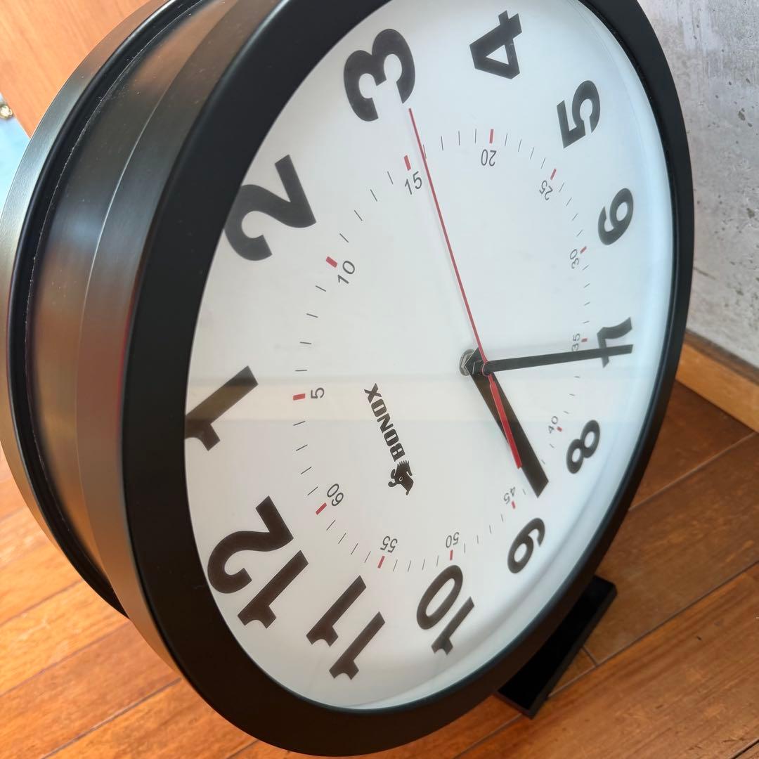 【ダルトン】 ダブルフェイスBONOX S82429BK ブラック 壁掛け時計