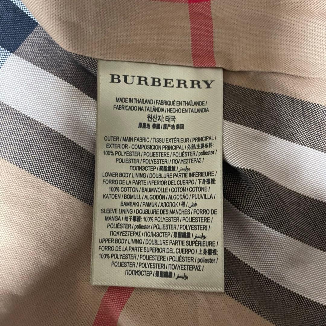美品 近年モデル バーバリー 軽撥水 フード付 トレンチコート メガチェック40