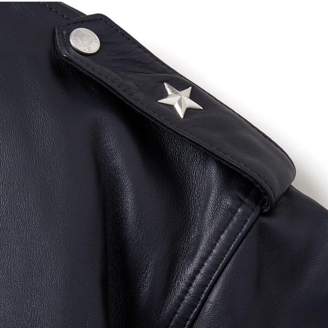 Schott × NEIGHBORHOOD　レザーコンビMA-1ジャケット