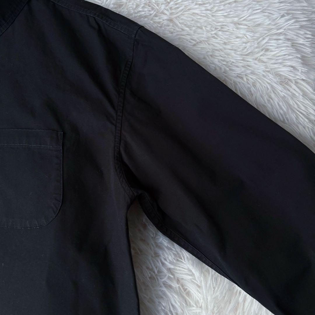 ORGUEIL日本製アメカジ黒ワークシャツ42XL相当ビッグサイズコットン人気大