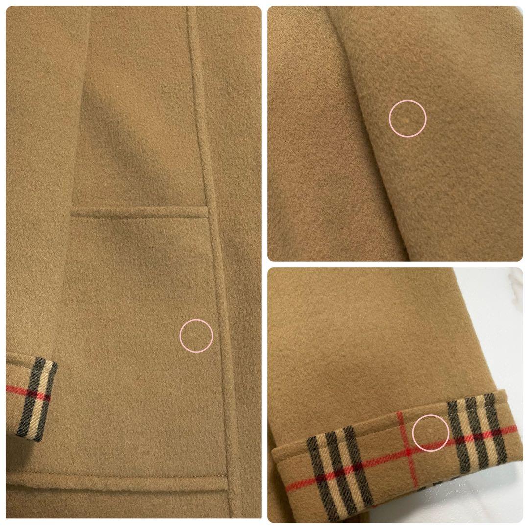 希少✨バーバリーズ ロングダッフルコート カシミヤ ダブルフェイス ノバチェック