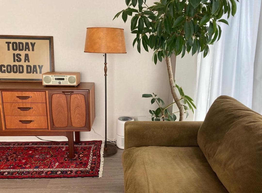 【値下げ】truck furniture フロアランプ キャメル