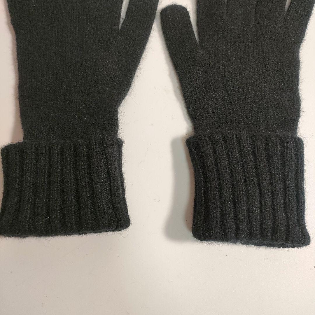 ルイヴィトン ダミエ ゴンヘルシンキ M72682 手袋 カシミヤ100％ 黒