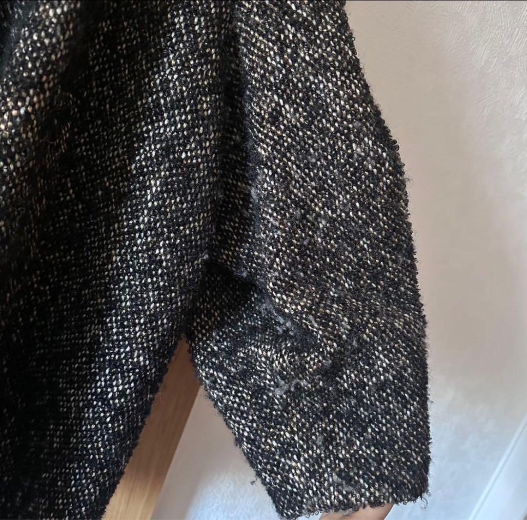 K*.様 CLANE MIX LOOP TWEED BOX COAT クラネ　コ