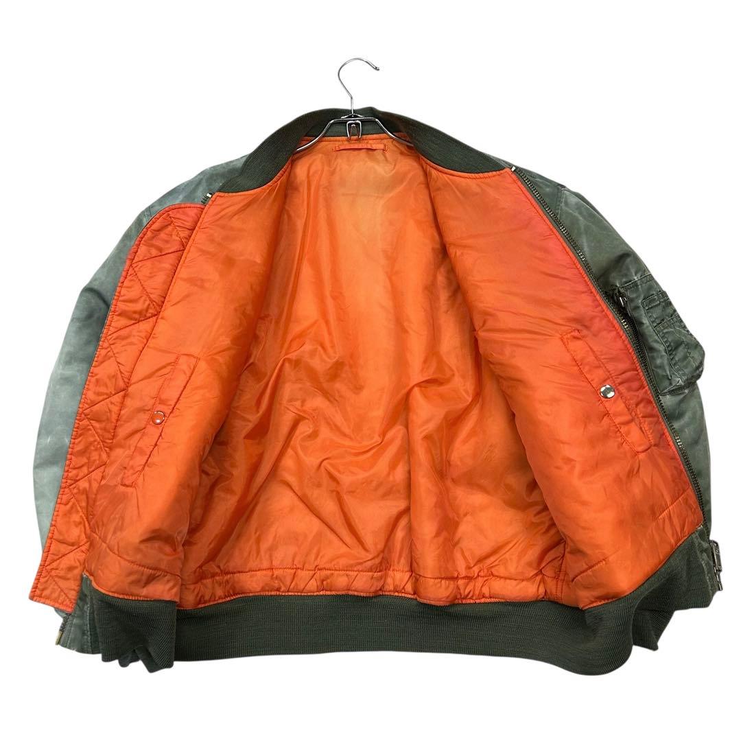 90's Vintage MA-1 フライトジャケット 短丈 フェード古着