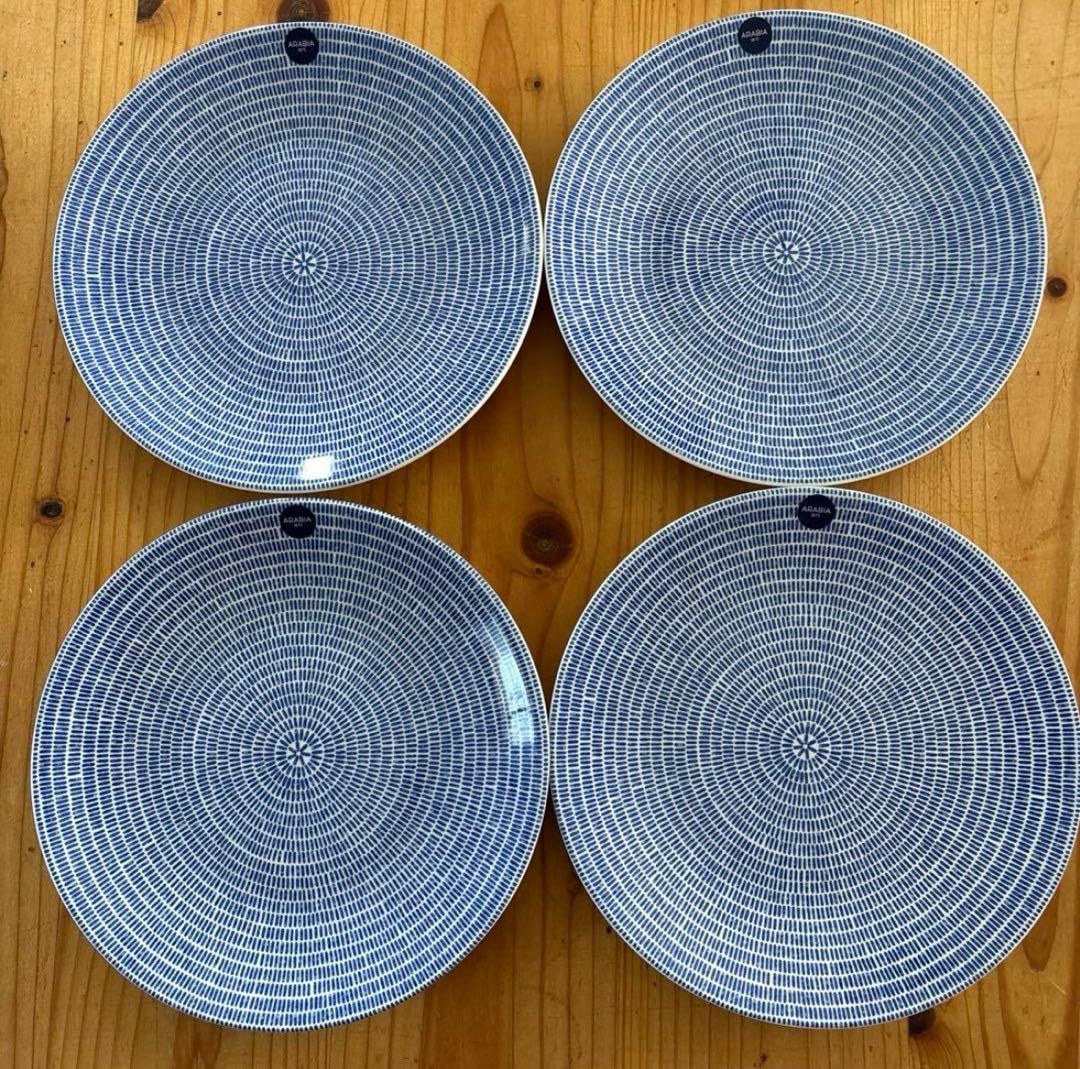 【新品】ARABIAアラビア　アベック　20センチ4枚