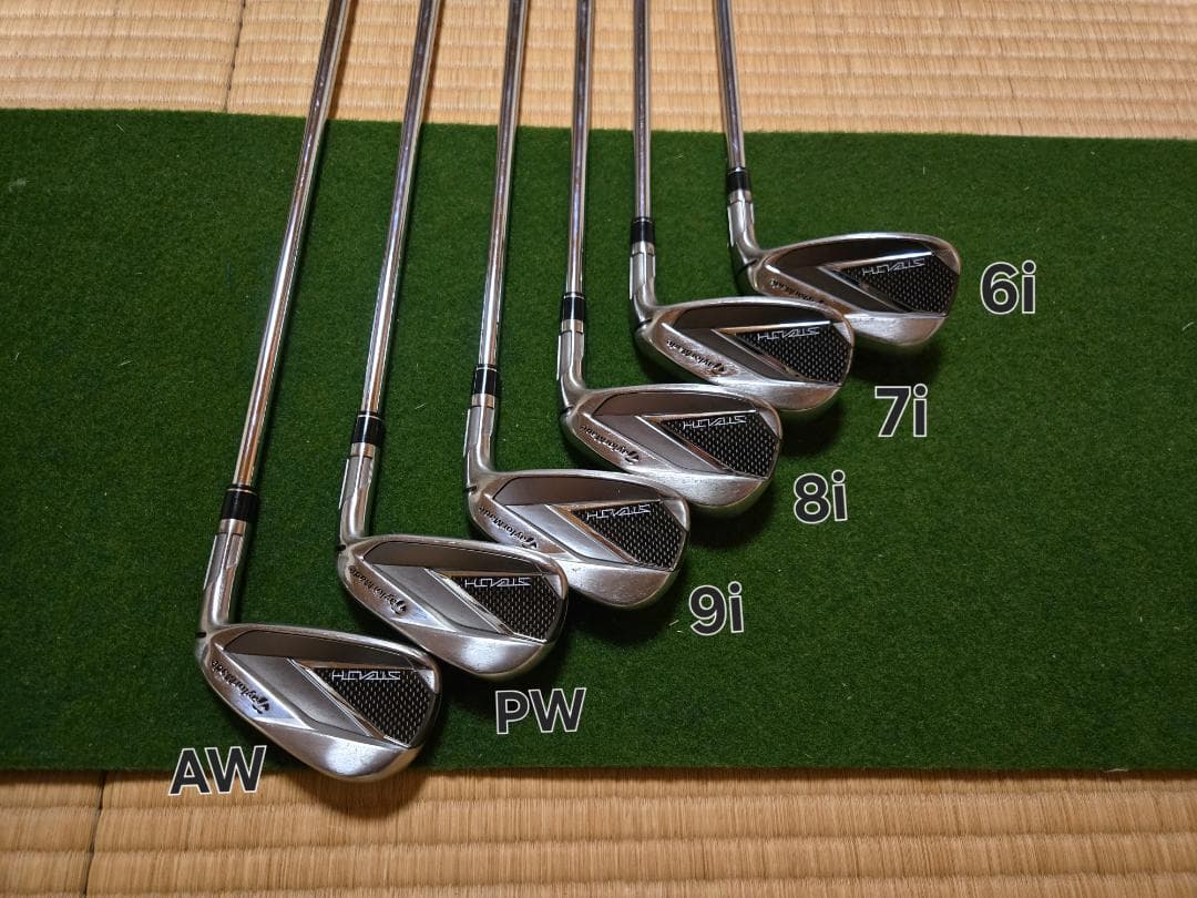 テーラーメイド　ステルスアイアン　6-9 P,AW 6本セット　スチールシャフト