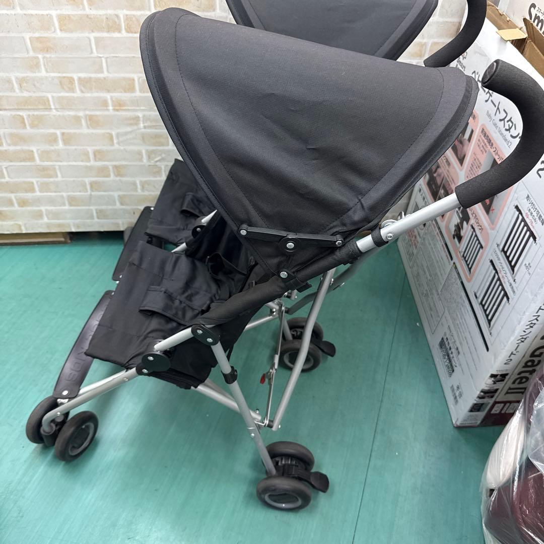 Coolkids クールキッズ　二人ベビーカー　バギー　コンパクト　ブラック