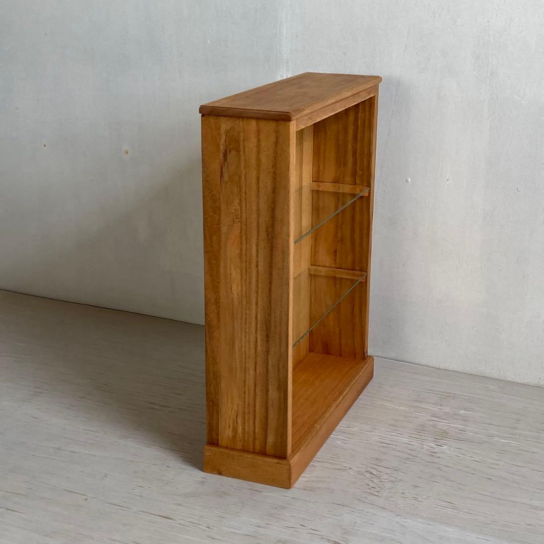 古い木製 オープンラック 3段 木製棚 陳列棚