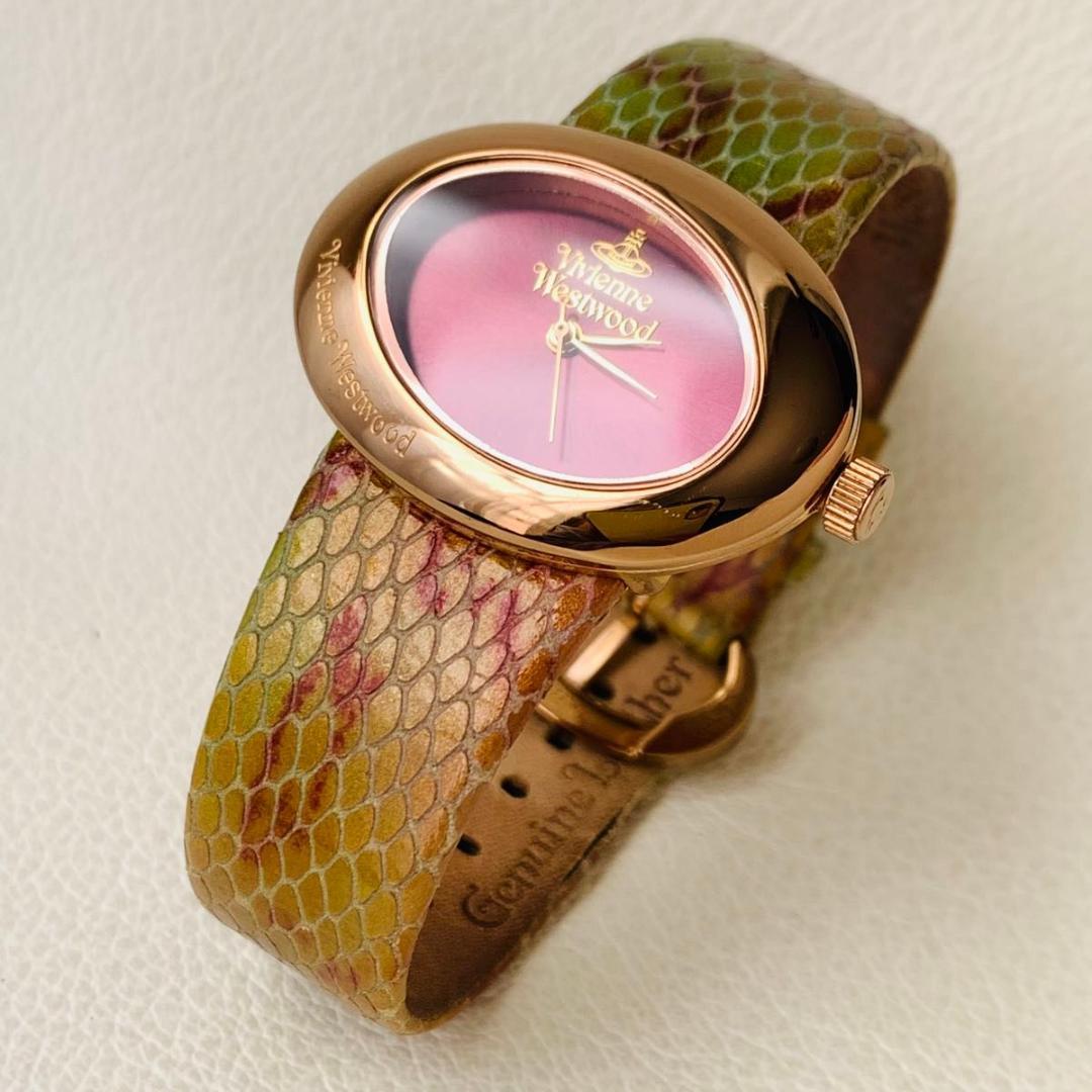 稼働品 ヴィヴィアンウエストウッド 腕時計 オーバル スネーク VV014