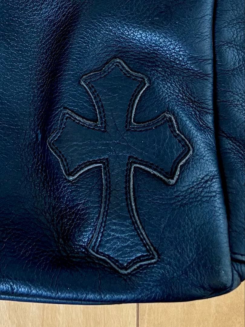 CHROME HEARTS レザートートバッグ セメタリークロス ダガージップ