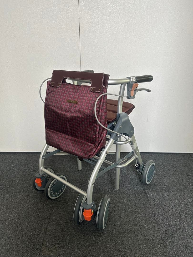 歩行車テイコブリトルスリムWAW04介護用品押して高さ調整可シルバーカー