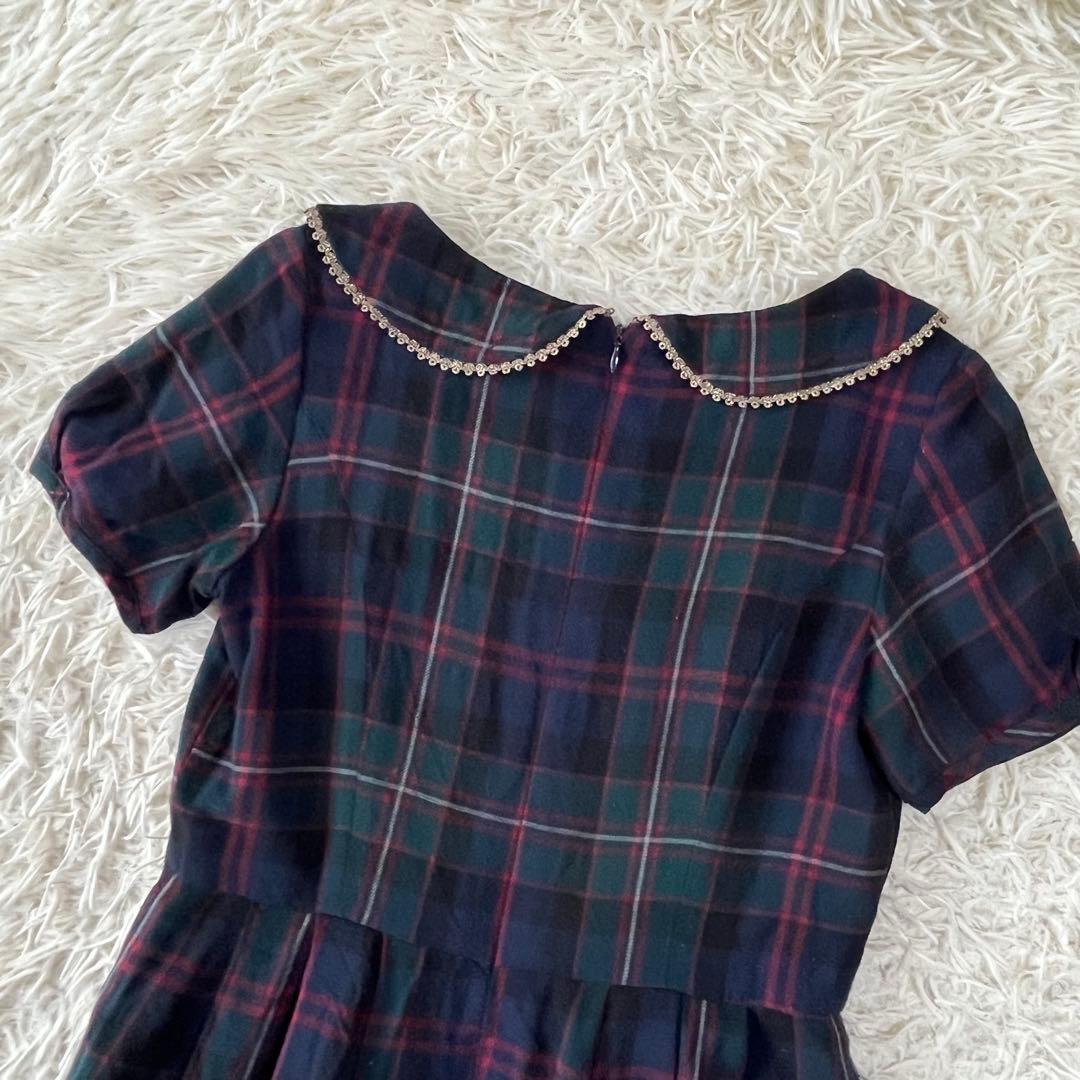 Jane Marple ジェーンマープル　チェック柄 半袖ワンピース