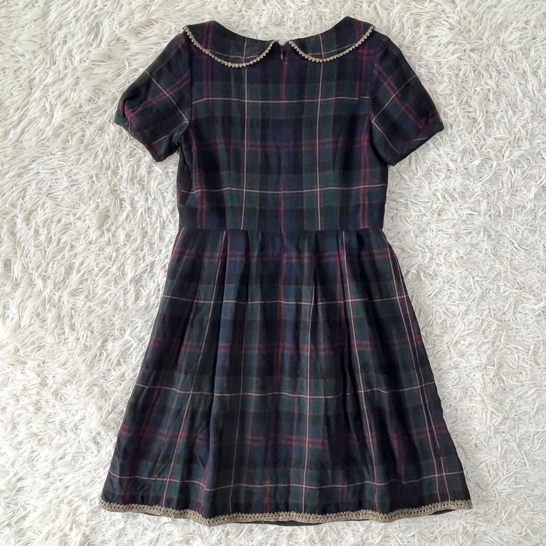 Jane Marple ジェーンマープル　チェック柄 半袖ワンピース