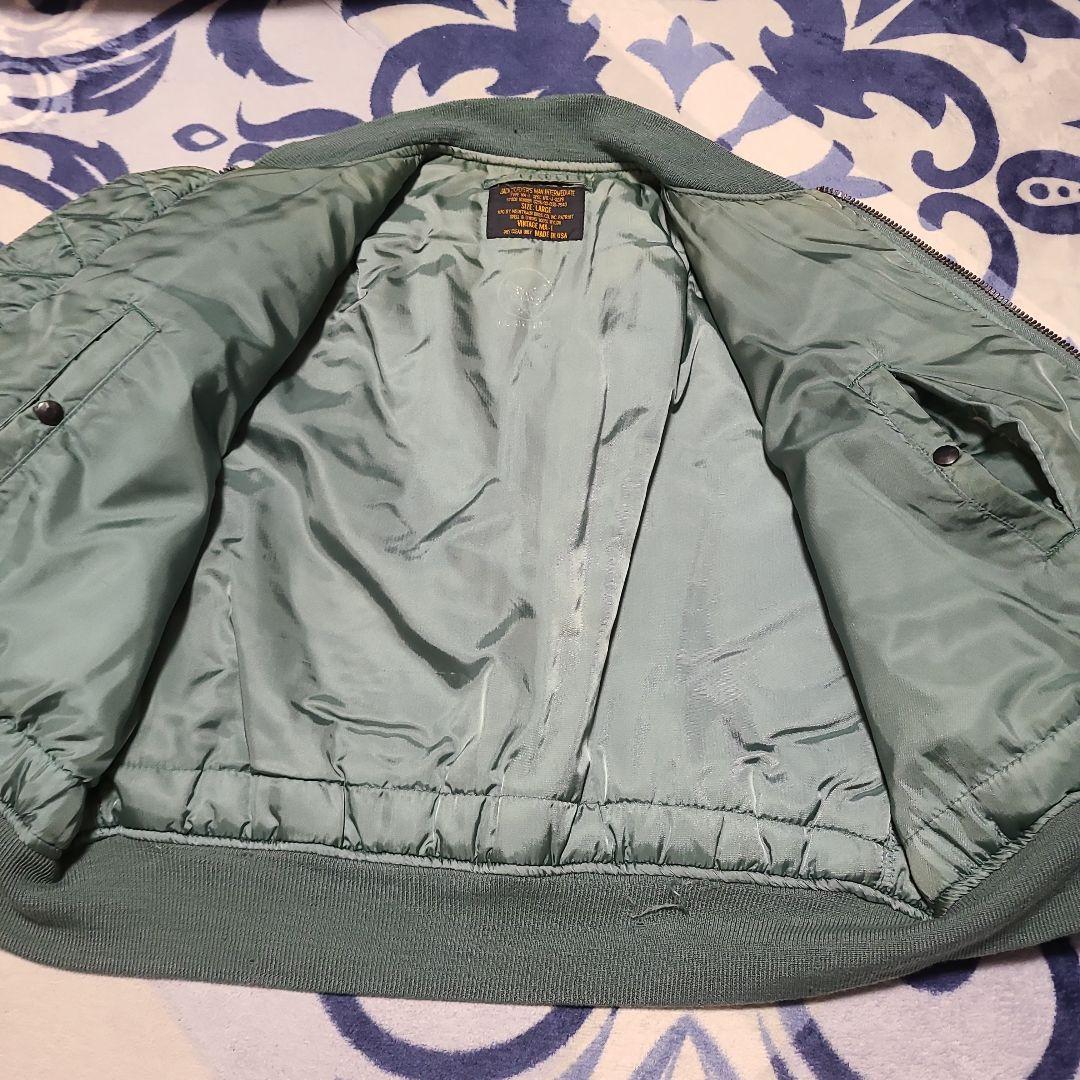 USA製 U.S. AIR FORCE MA-1 フライトジャケット L