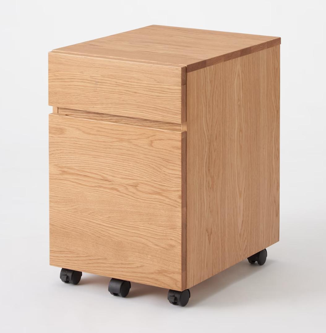 無印良品　木製デスクキャビネット　MUJI