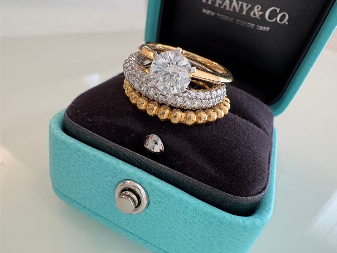 ポンテヴェキオダイヤパヴェエタニティリング　0.73ctティファニー　カルティエ