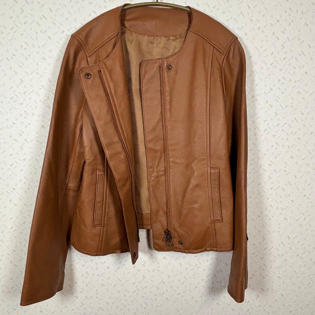 もりのがっこう　羊革　レザー ジャケット L サイズ　レディース