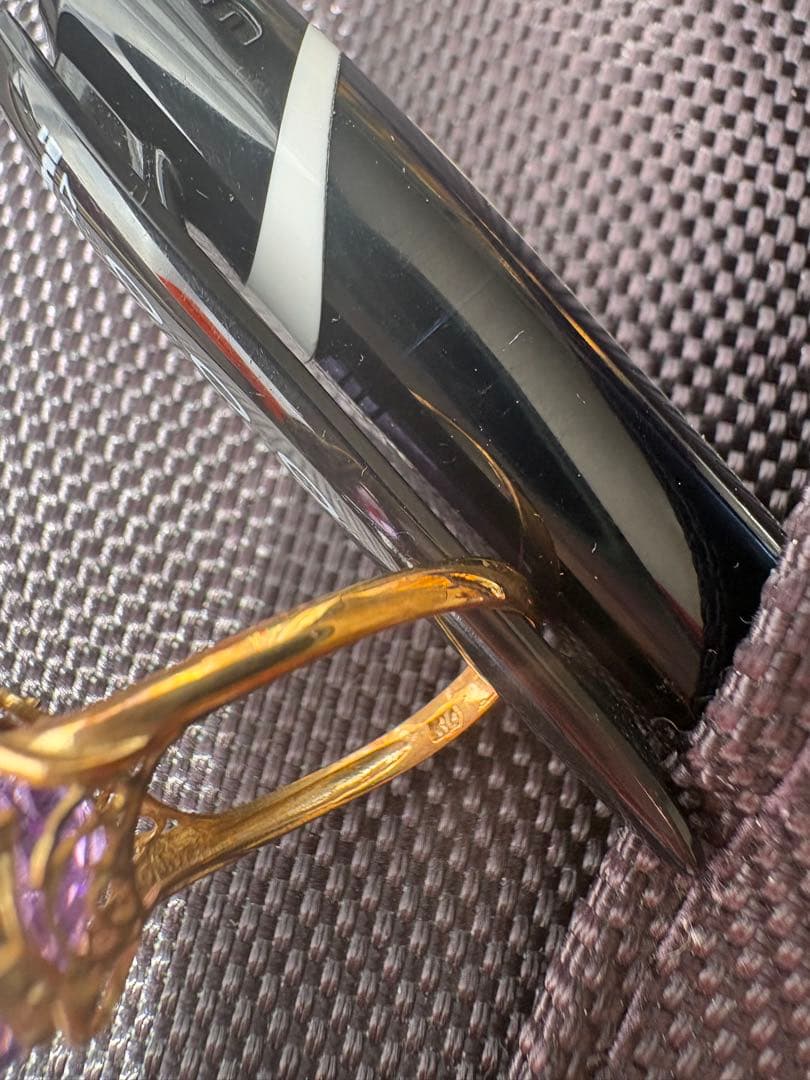 アメジストオーバルクラシカルカットリング