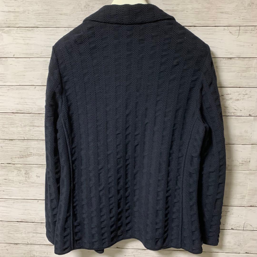 LARDINI ラルディーニ　コットンカーディガン　サマー ネイビー 52