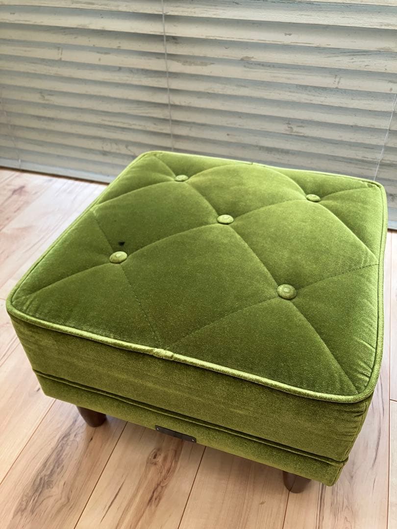 KARIMOKU60 カリモク　オットマン モケットグリーン