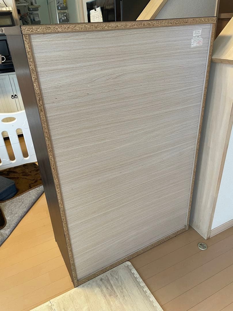 [shige]ニトリ　ダークブラウン木製チェスト 6段