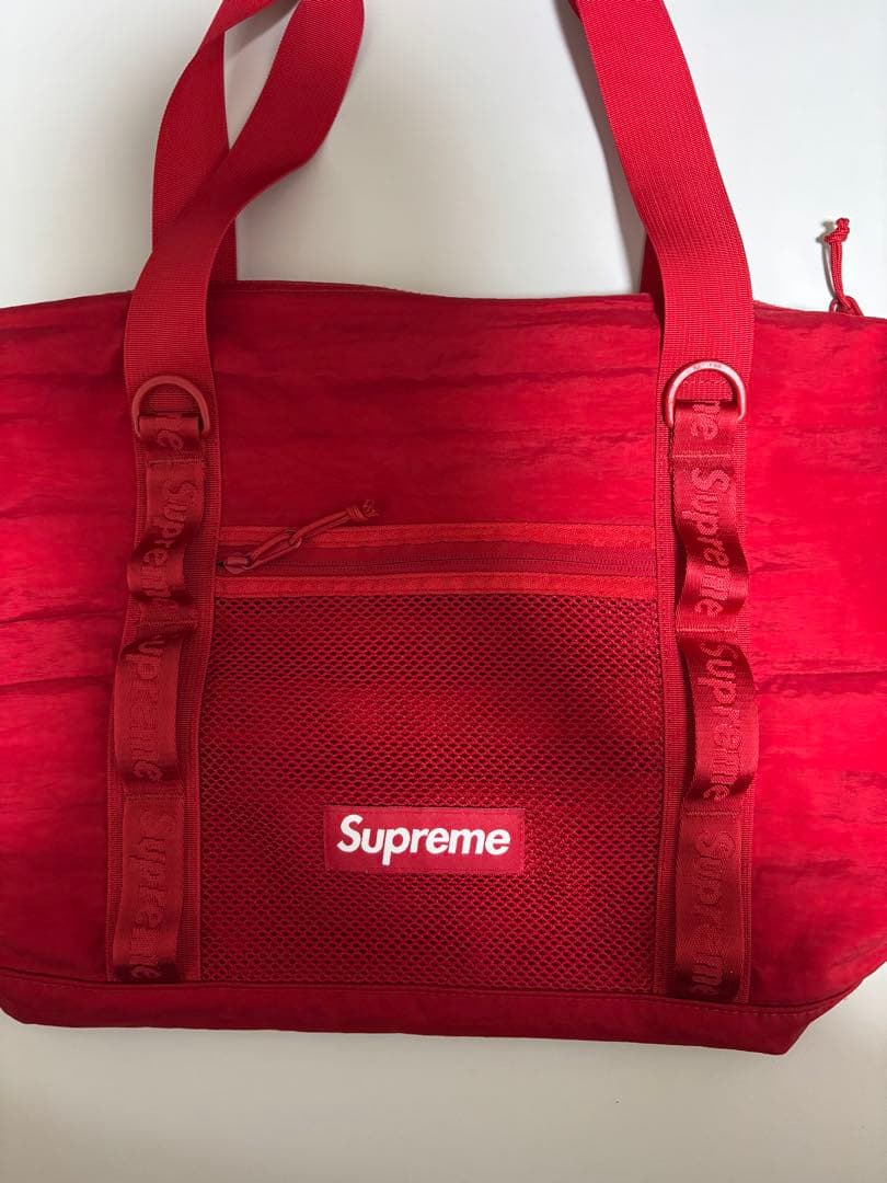【廃盤品】【おまけ付】supreme zip tote bag 20AW レッド