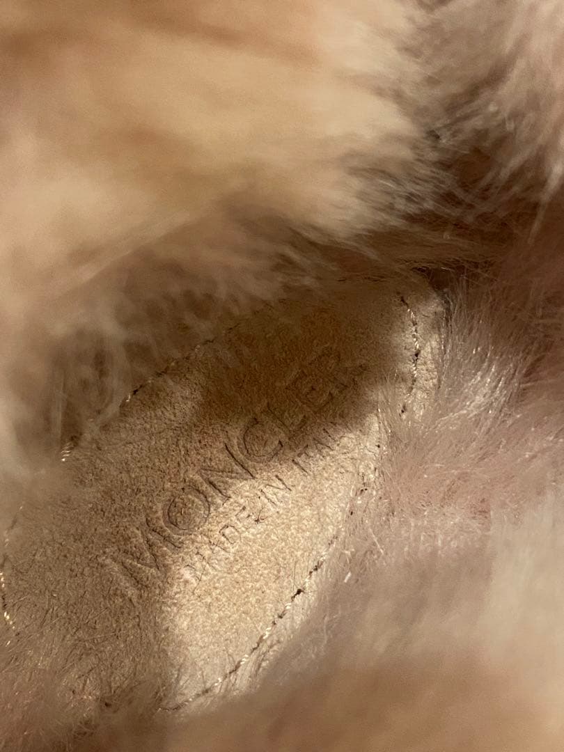 【年始セール】モンクレール MONCLAR キッズ　ブーツ　20cm ファー付き