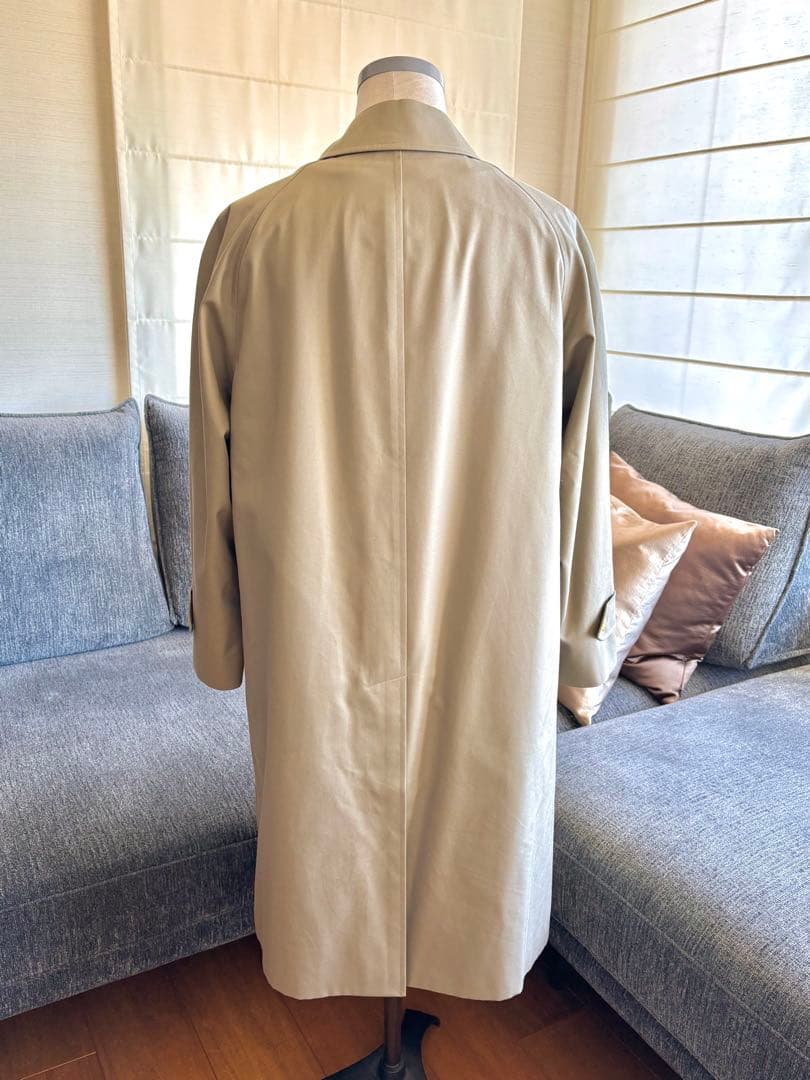 極美品Burberrysウールライナー付バーバリー160M-Lステンカラーコート
