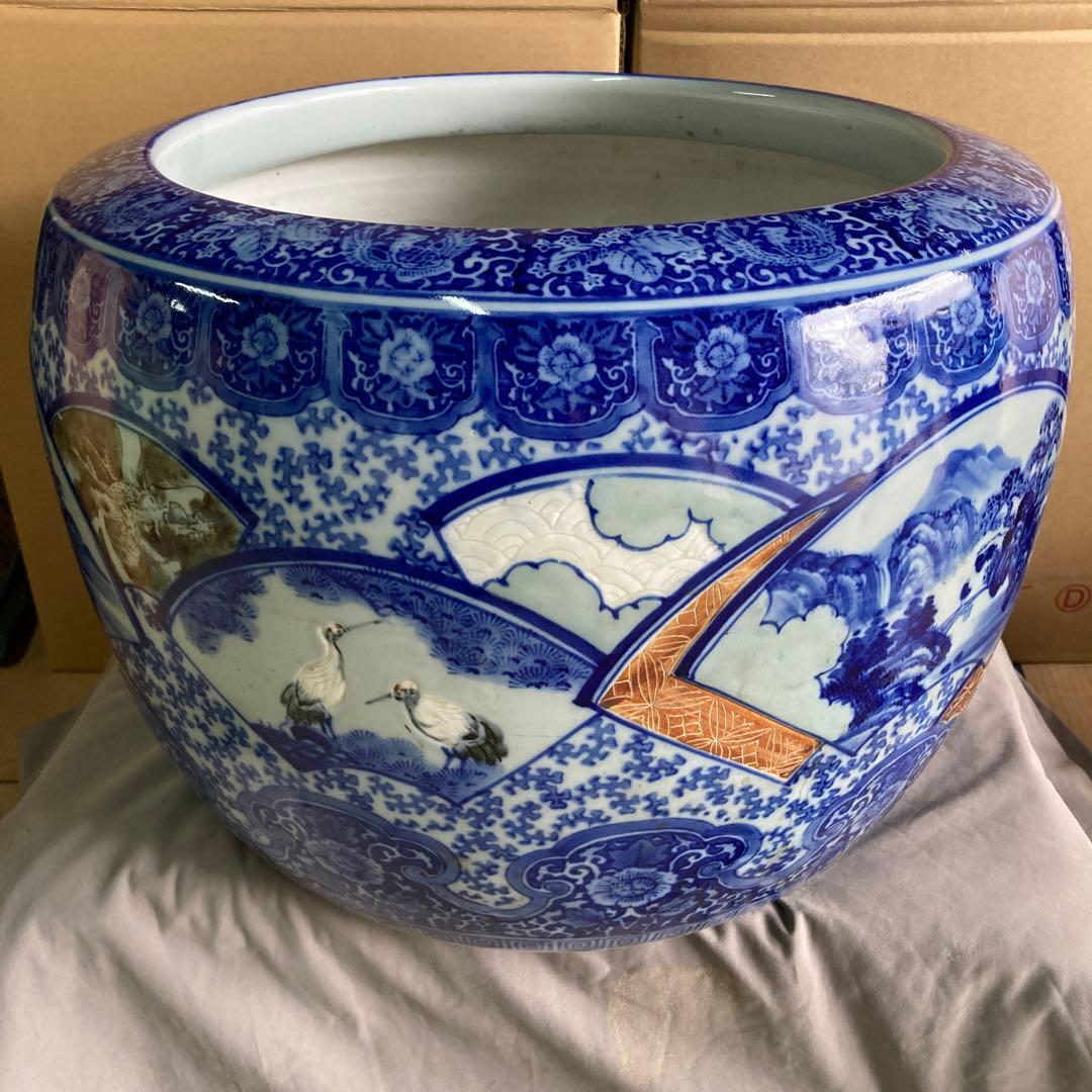 陶器 伊万里焼 火鉢 特大 古民家