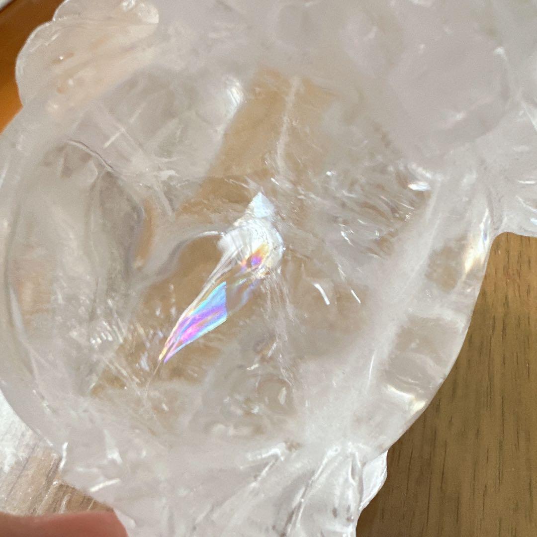 クリアクォーツ　水晶龍亀　ロングイ　天然石