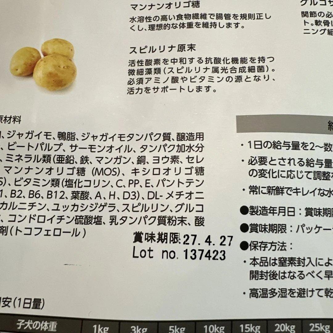 新品Bwild Grain ダック with ポテト 800g×6 3k×1袋