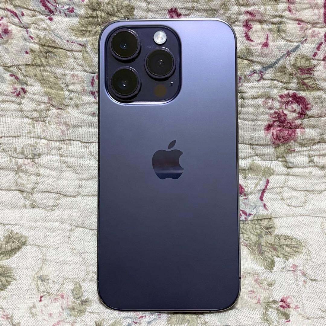 美品✨Apple iPhone 14 Pro 128GB ディープパープル 本体