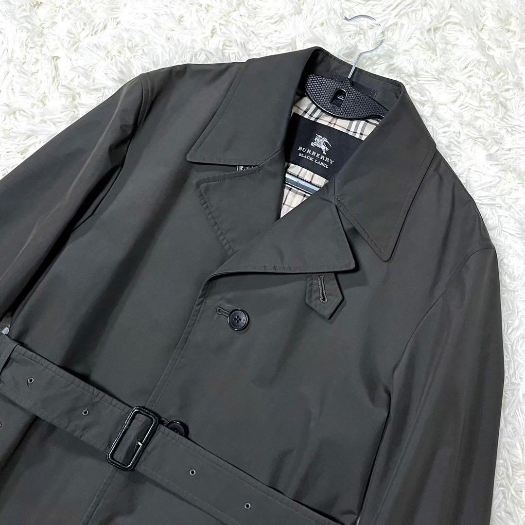 BURBERRY BLACK LABEL トレンチコート M ブラック ロング